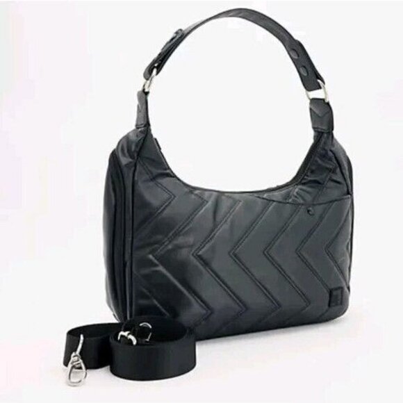 IHKWIP The Zig Zag Quilted Convertible Shoulder Bag...
